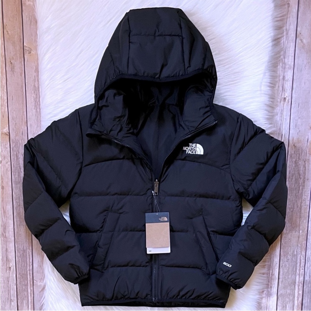 The North Face Kids Black Puffer Jacket with Hood